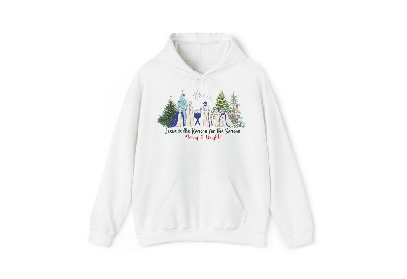 Quality Elegance Weihnachtssweatshirt Jesus is the Reason for the Season Weihnachtssweatshirt Hoodie von Quality Elegance