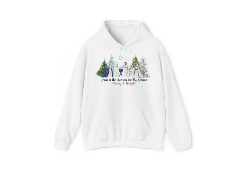 Quality Elegance Weihnachtssweatshirt Jesus is the Reason for the Season Weihnachtssweatshirt Hoodie von Quality Elegance