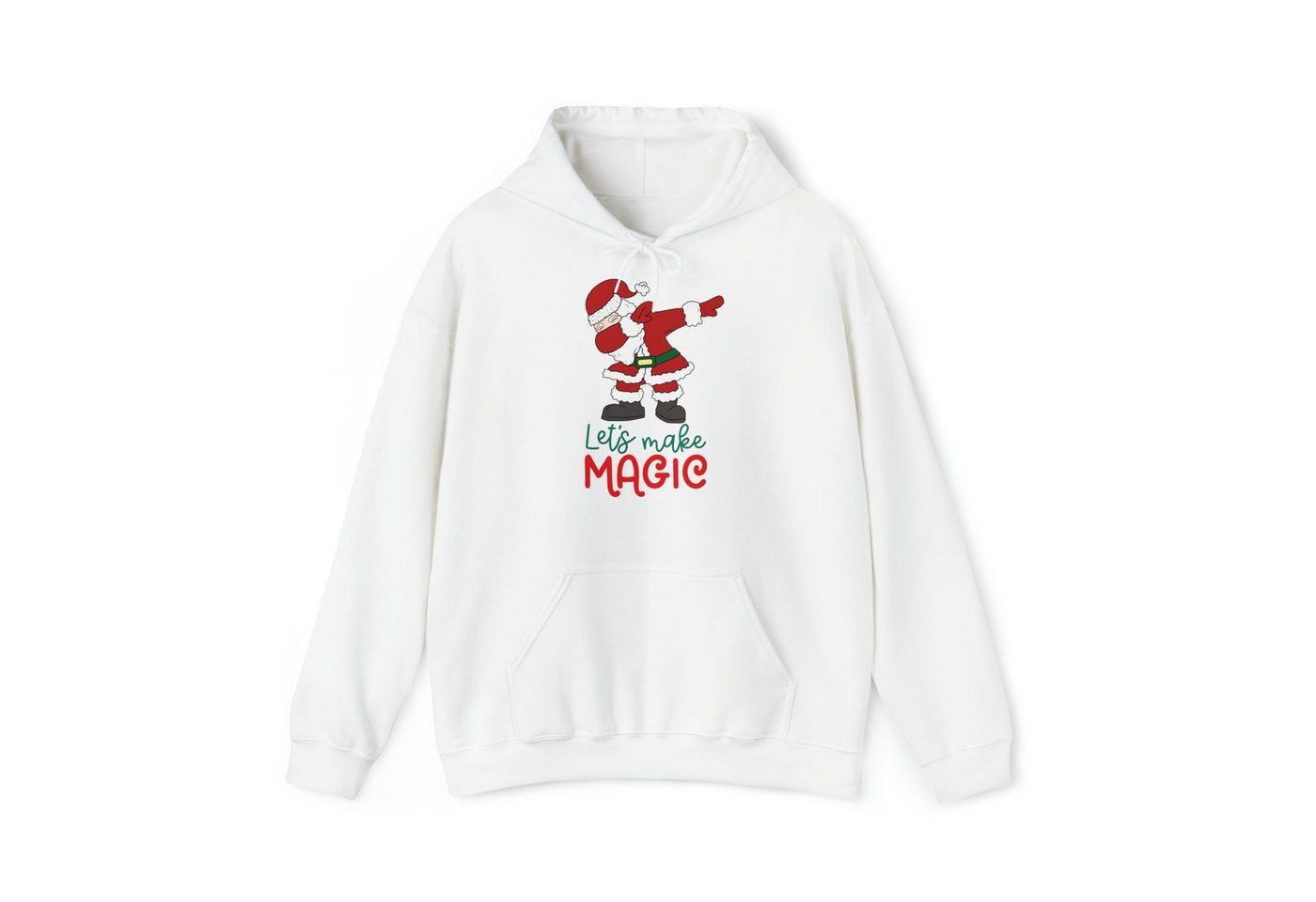 Quality Elegance Weihnachtssweatshirt Let´s Make Magic Santa Christmas Hoodie Weihnachtspullover von Quality Elegance