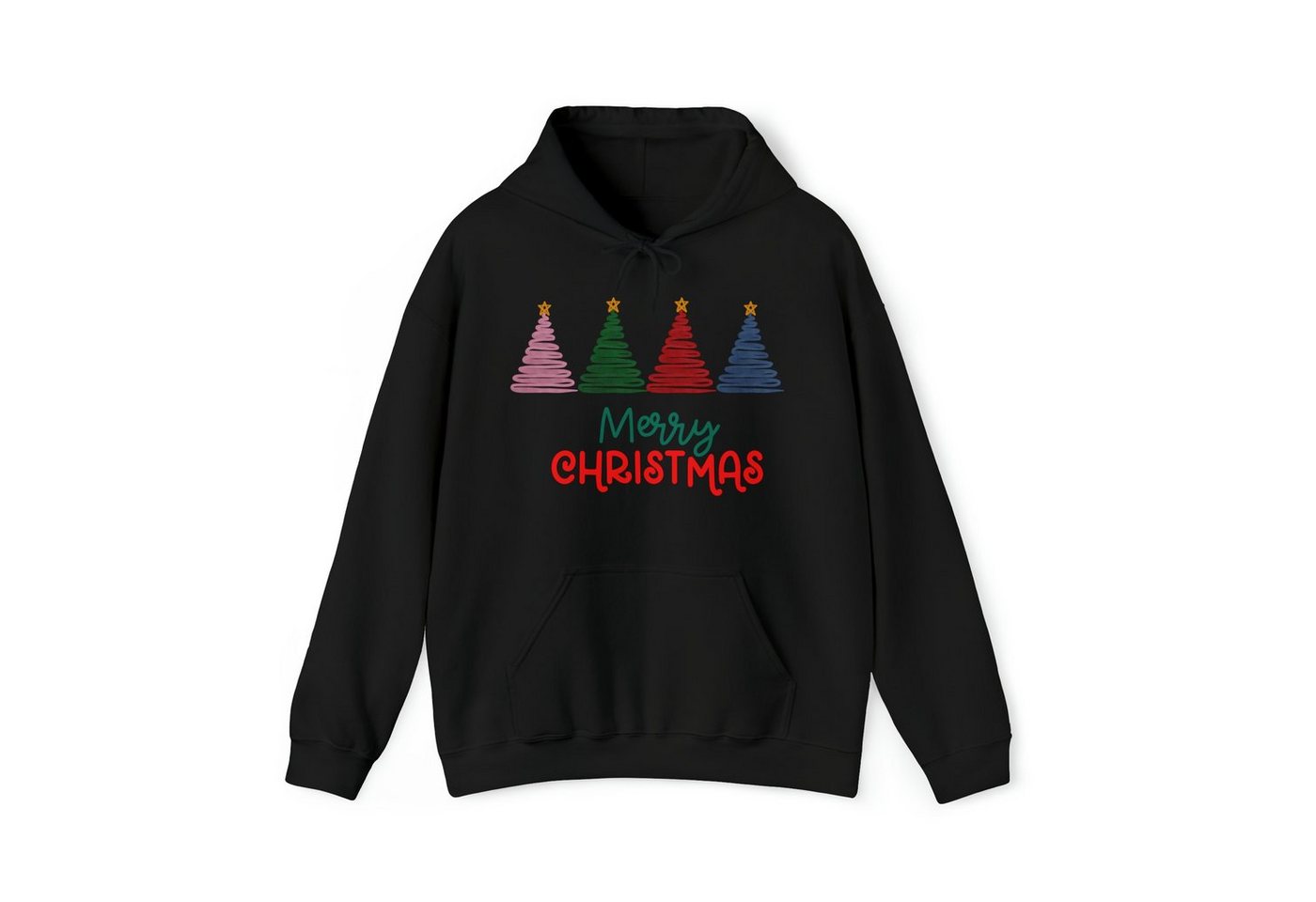Quality Elegance Weihnachtssweatshirt Merry Christmas Hoodie, Cute Christmas Tree Sweatshirt von Quality Elegance