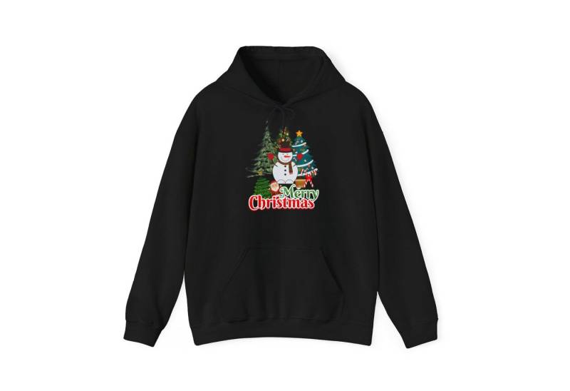 Quality Elegance Weihnachtssweatshirt Merry Christmas Hoodie Schneemann & Weihnachtsbaum Unisex von Quality Elegance