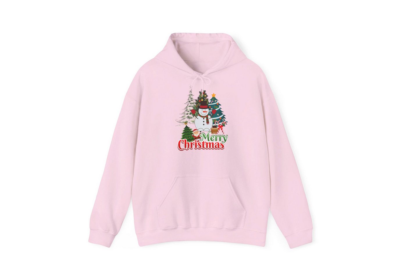 Quality Elegance Weihnachtssweatshirt Merry Christmas Hoodie Schneemann & Weihnachtsbaum Unisex von Quality Elegance
