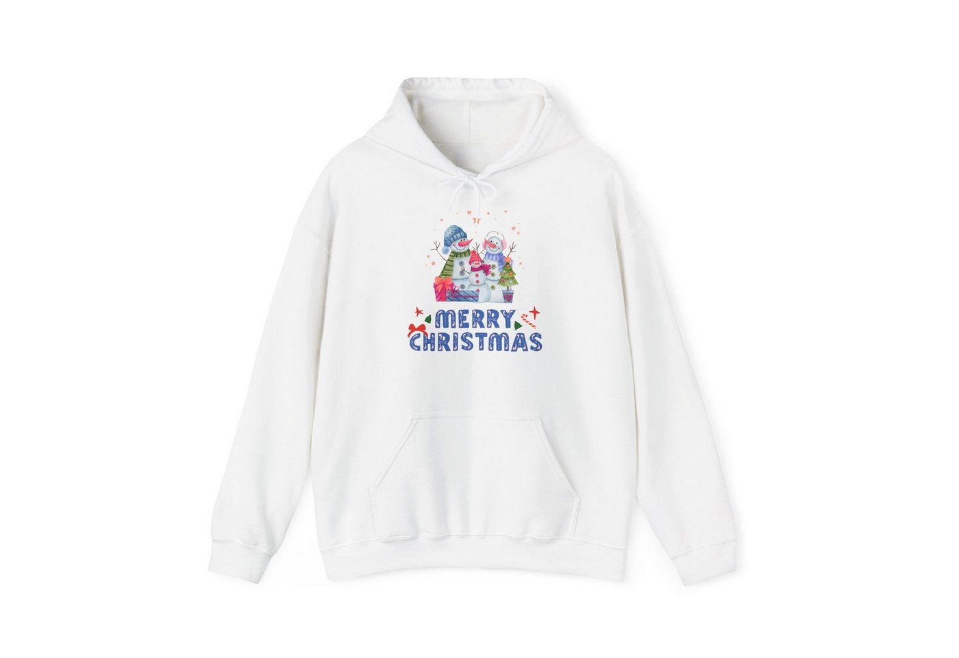 Quality Elegance Weihnachtssweatshirt Merry Christmas Hoodie Snowman Family Winter Sweatshirt von Quality Elegance