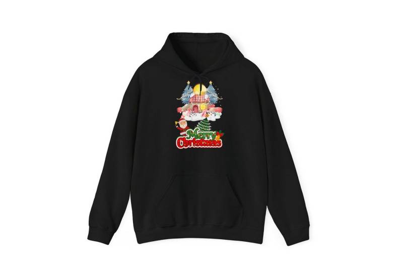 Quality Elegance Weihnachtssweatshirt Merry Christmas Hoodie Unisex Santa Candy House Design von Quality Elegance