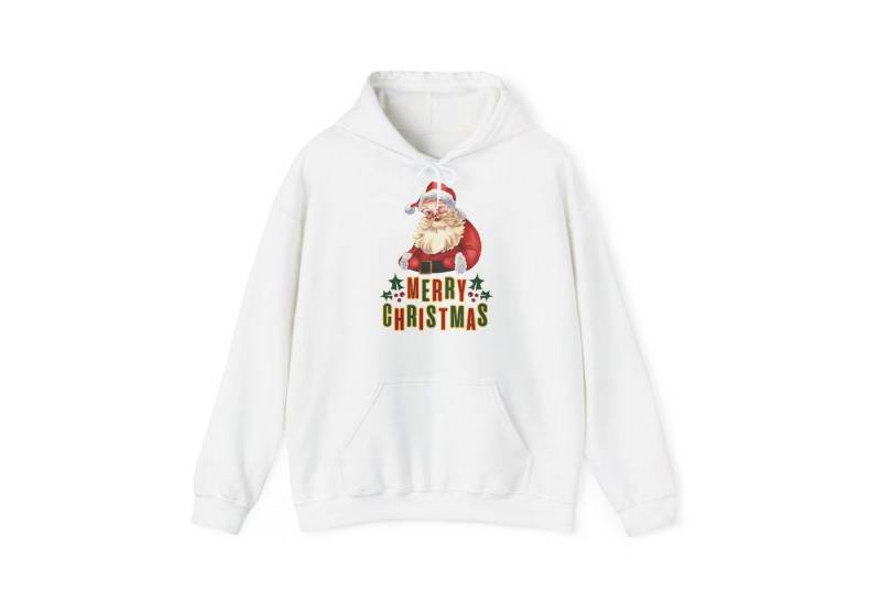 Quality Elegance Weihnachtssweatshirt Merry Christmas Hoodie Vintage Santa Claus Retro Unisex von Quality Elegance