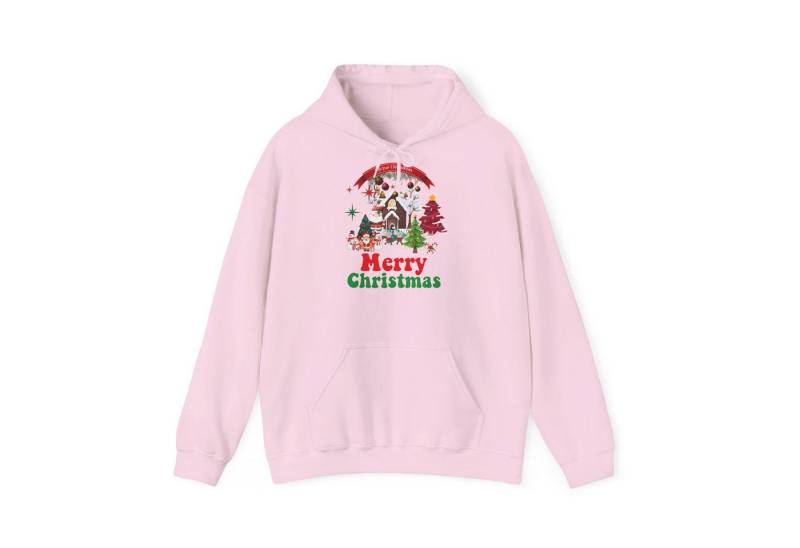 Quality Elegance Weihnachtssweatshirt Merry Christmas Hoodie Weihnachtsdorf & Tannenbaum Unisex von Quality Elegance