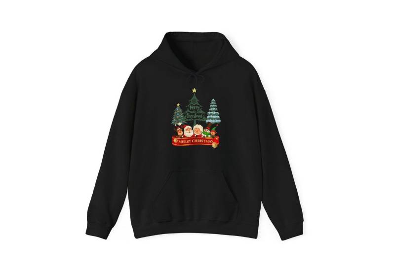 Quality Elegance Weihnachtssweatshirt Merry Christmas Hoodie Weihnachtsfiguren & Tannenbaum Unisex von Quality Elegance