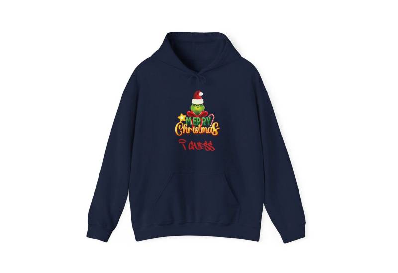 Quality Elegance Weihnachtssweatshirt Merry Christmas I Guess Hoodie Sweatshirt – Lustiger Grinch Pullover von Quality Elegance