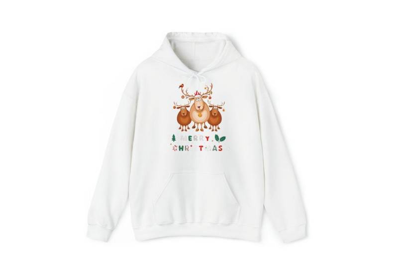 Quality Elegance Weihnachtssweatshirt Merry Christmas Reindeer Hoodie, Men Women Cute Christmas Hoodie von Quality Elegance
