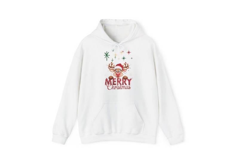 Quality Elegance Weihnachtssweatshirt Merry Christmas Reindeer Hoodie Sweatshirt – Winter Unisex Pullover von Quality Elegance