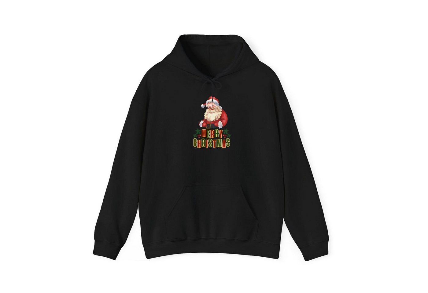Quality Elegance Weihnachtssweatshirt Merry Christmas Santa Hoodie Weihnachten Unisex Retro Look von Quality Elegance