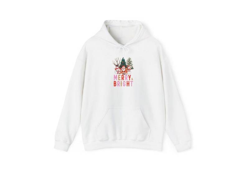 Quality Elegance Weihnachtssweatshirt Merry & Bright Christmas Hoodie Unisex Festive Winter Look von Quality Elegance