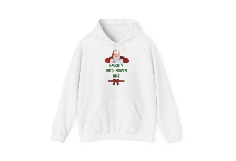 Quality Elegance Weihnachtssweatshirt Naughty Until Proven Nice Hoodie Santa Weihnachten Unisex von Quality Elegance