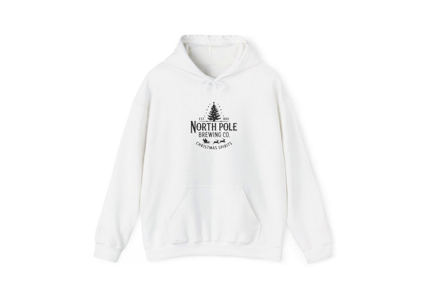 Quality Elegance Weihnachtssweatshirt North Pole Brewing Co Weihnachten Hoodie Unisex Christmas Pullover von Quality Elegance