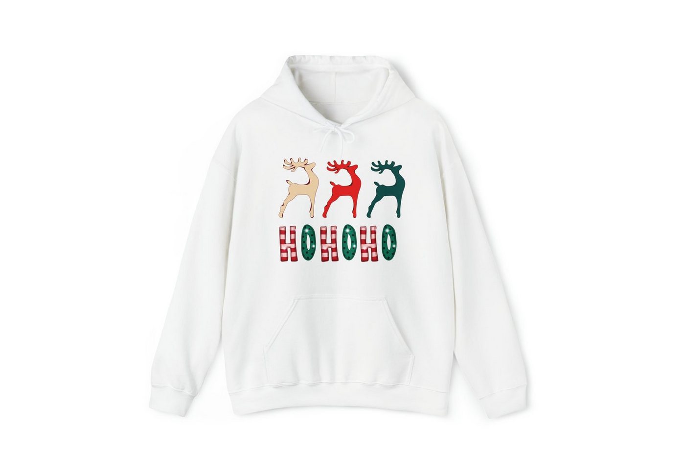 Quality Elegance Weihnachtssweatshirt Reindeer Christmas Hoodie, Men Women Christmas Sweatshirt von Quality Elegance
