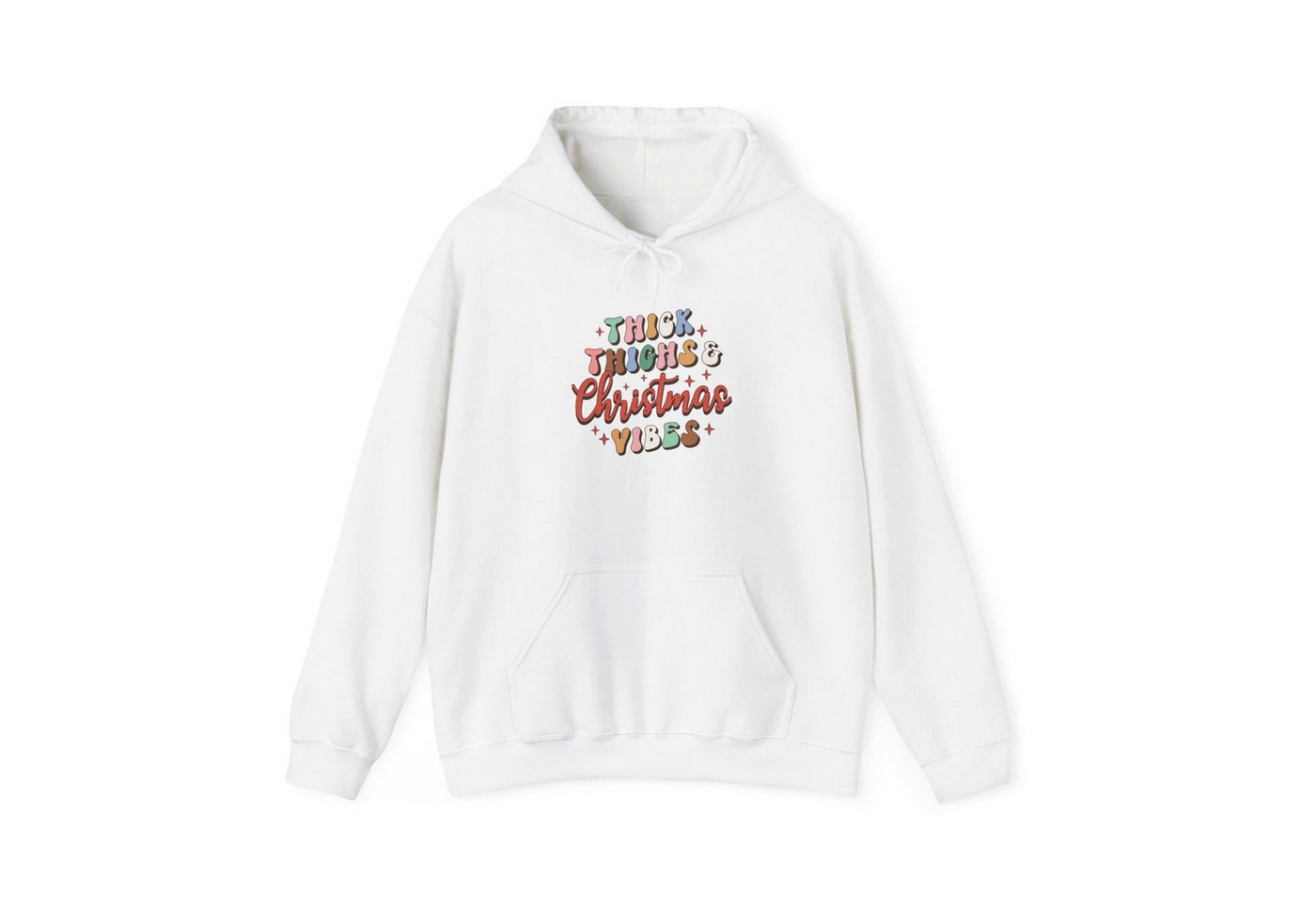 Quality Elegance Weihnachtssweatshirt Thick Thighs & Christmas Vibes Weihnachten Hoodie Unisex von Quality Elegance