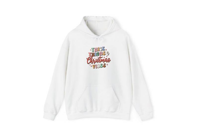 Quality Elegance Weihnachtssweatshirt Thick Thighs & Christmas Vibes Weihnachten Hoodie Unisex von Quality Elegance