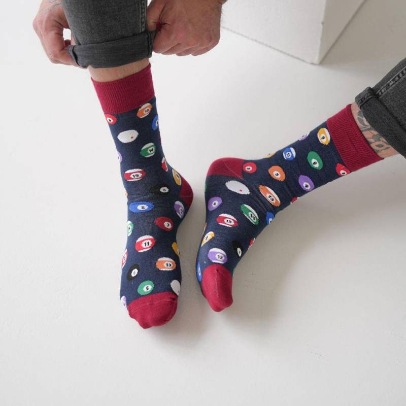 Billard Ball Socken Unisex Baumwollmischung, Bunte Neuheit Socken von QualityCottonSocks