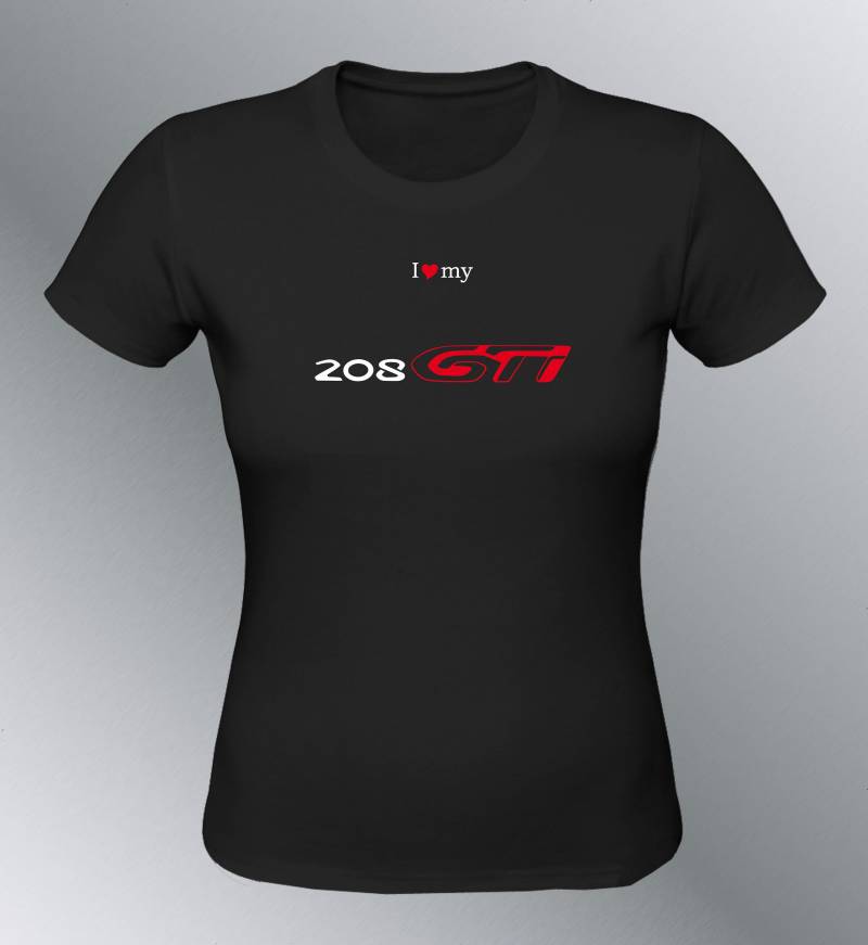 Damen T-Shirt 208 Gti Auto von QualityShirtsFrance