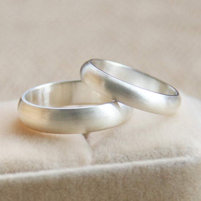 2 Rings-Brushed Metall Versprechen Ringe, Eheringe Paar Liebhaber Seine Und Ihre Ring-Sets, Trauringe, Valentinstag Geschenk 2 Rings-Brushed Metall Versprechen Ringe, Eheringe Paar Liebhaber Seine Und Ihre Ring-Sets, Trauringe, Valentinstag Geschenk von QualitycArt