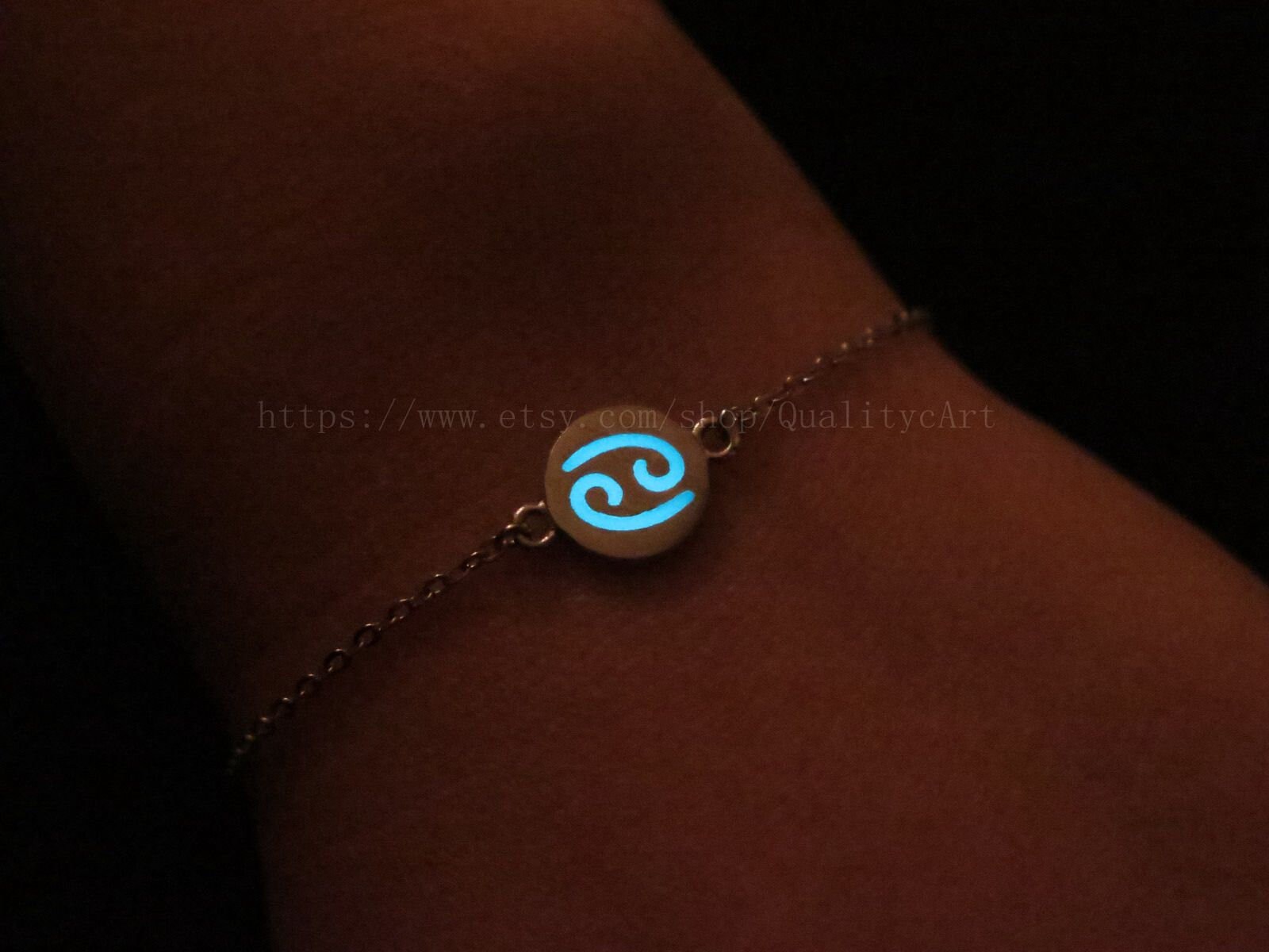 Krebs Sternzeichen, Sternzeichen Krebs, Charms, Leuchtenden Armband, Konstellation Geschenk, Schmuck Krebs Sternzeichen, Sternzeichen Krebs, Charms, Leuchtenden Armband, Konstellation Geschenk, Schmuck von QualitycArt
