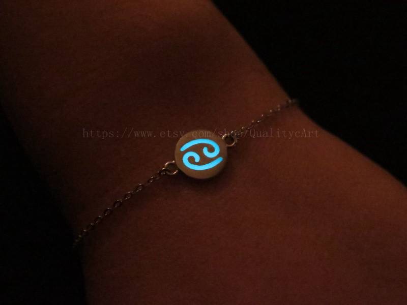 Krebs Sternzeichen, Sternzeichen Krebs, Charms, Leuchtenden Armband, Konstellation Geschenk, Schmuck Krebs Sternzeichen, Sternzeichen Krebs, Charms, Leuchtenden Armband, Konstellation Geschenk, Schmuck von QualitycArt