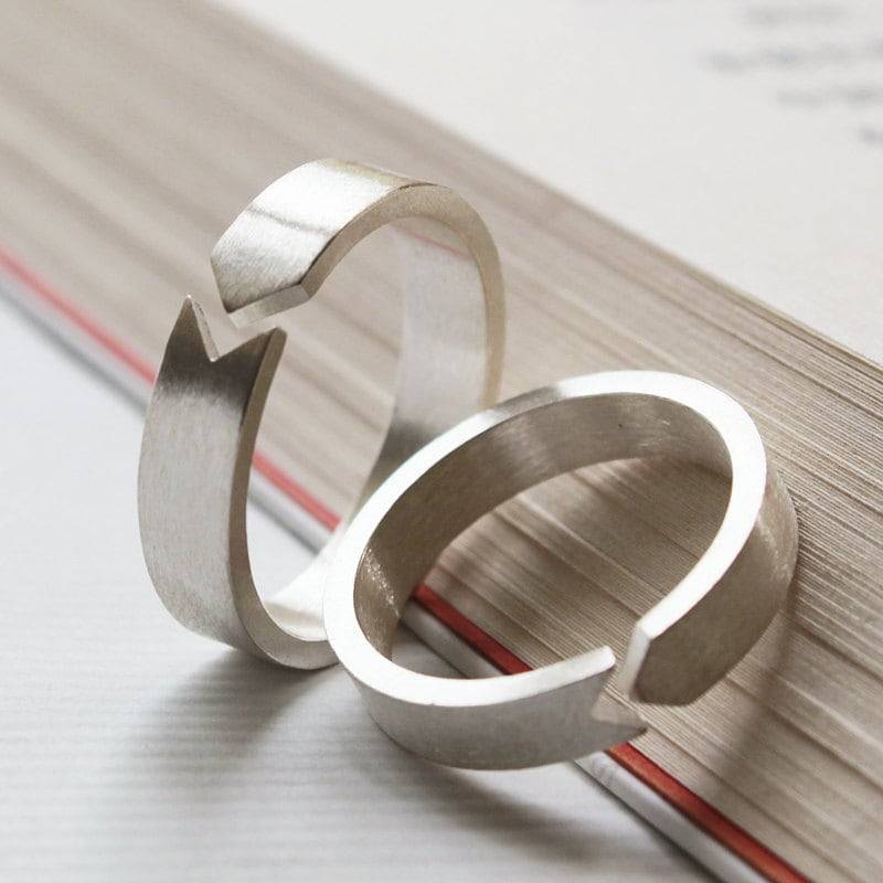Passende Versprechen Ringe, Personalisierte Paar Partnerringe Für Paare, Sein Und Ihr Ring Set, Ring-Sets, Valentinsgrußgeschenke von QualitycArt