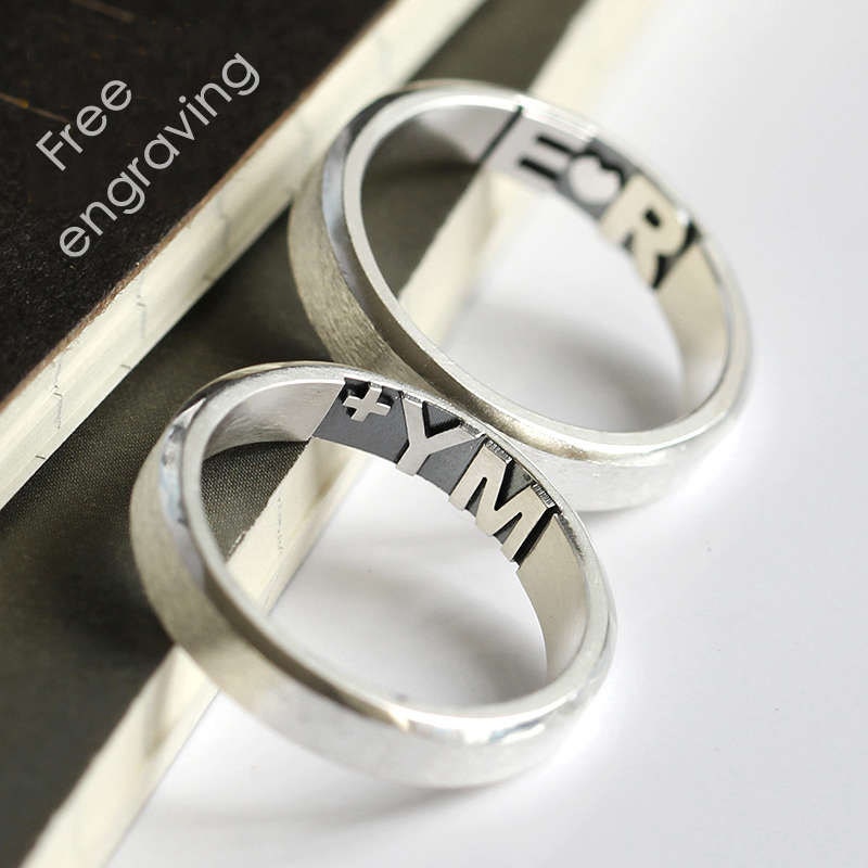 Passende Versprechen Ringe, Personalisierte Paar Partnerringe Für Paare, Set Ring, Seine Und Ihre Ring-Sets Passende Versprechen Ringe, Personalisierte Paar Partnerringe Für Paare, Set Ring, Seine Und Ihre Ring-Sets von QualitycArt
