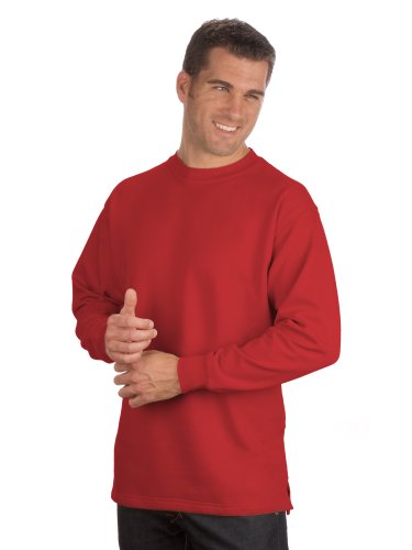 Qualityshirts Basic Sweatshirt, Gr. 4XL, rot von Qualityshirts