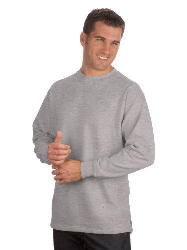 Qualityshirts Basic Sweatshirt, Gr. 4XL, Silber von Qualityshirts