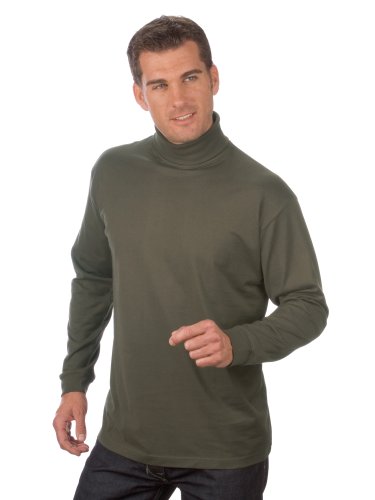 QUALITYSHIRTS Langarm Rolli, Gr. 4XL, Oliv von QUALITYSHIRTS