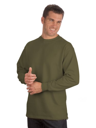 QUALITYSHIRTS Basic Sweatshirt, Gr. 3XL, Oliv von QUALITYSHIRTS