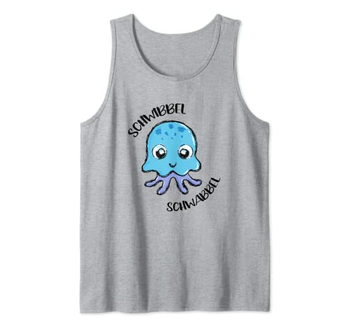 Schwibbel Schwabbel süße Qualle Strand Kinder Quallen Tank Top von Quallen, süße Qualle und Meduse Geschenk