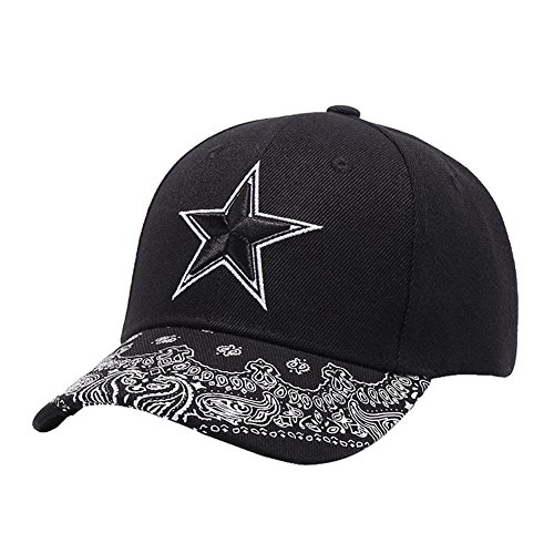 Quanhaigou Premium Floral Flower Hawaiian Cotton Adjustable Snapback Hats Men Women Hip Hop Flat Bill Baseball Caps - - Einheitsgröße von Quanhaigou