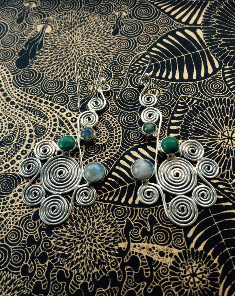 "Handgemachte Silber Ohrringe "Ocean" Von Quantum." von QuantumDesign