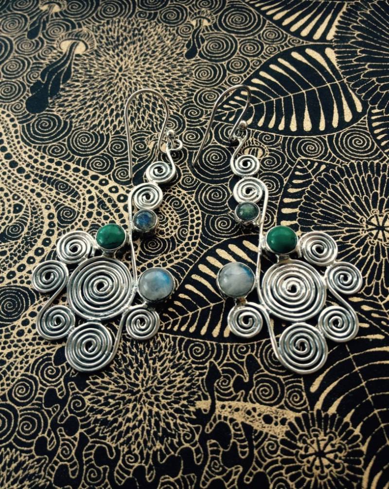 "Handgemachte Silber Ohrringe "Ocean" Von Quantum." von QuantumDesign