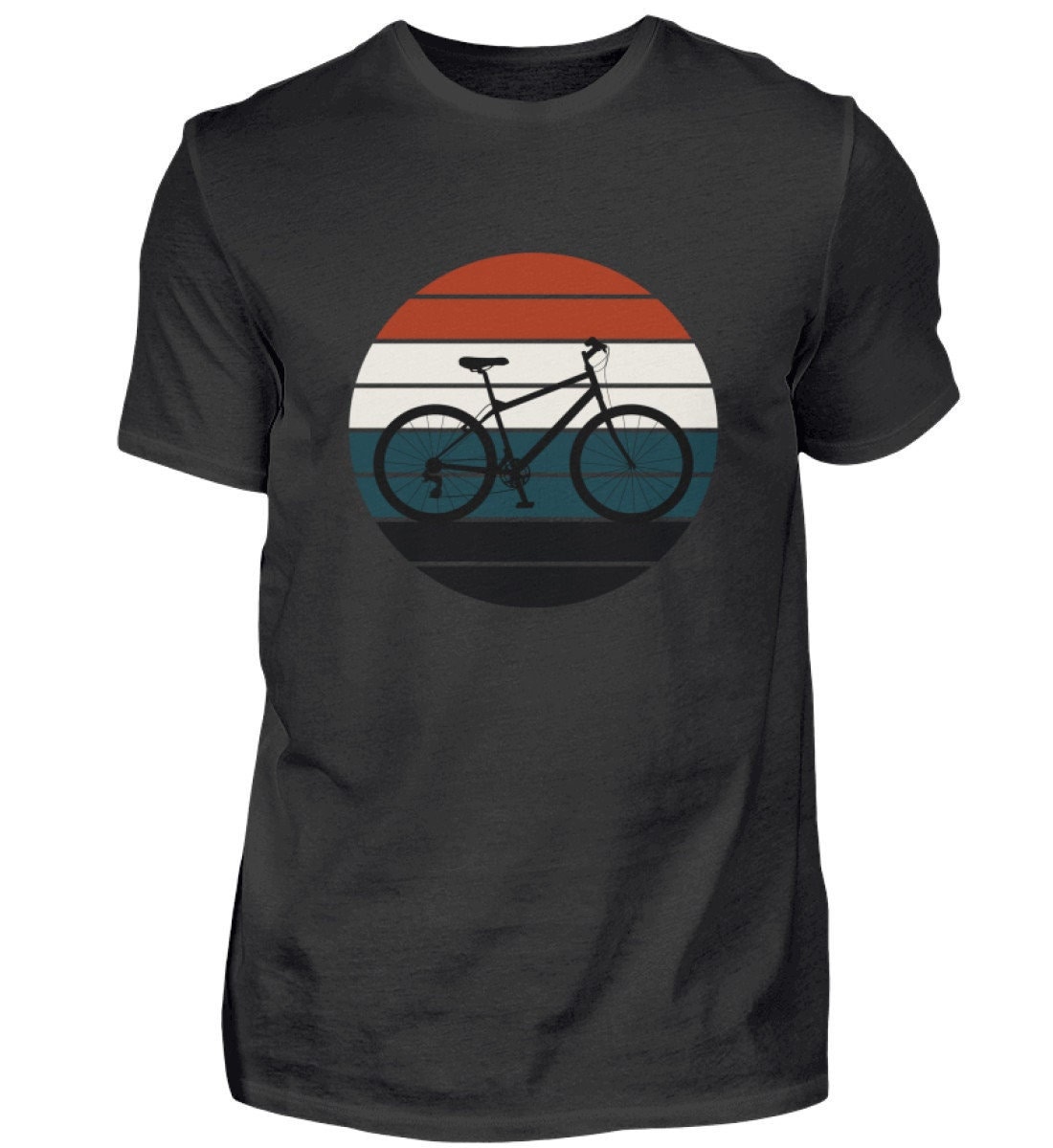 Fahrrad Retro Shirt, Vintage Rad Geschenkidee, Mountainbike Radsport Geschenk, Mtb Fahrradfahren Baumwolle T-Shirt von Quantux