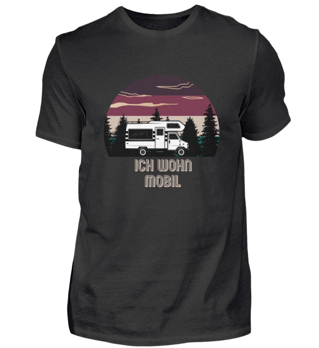 Ich Wohn Mobil, Lustiges Camper Shirt, Camping Geschenk, Retro Wohnwagen Geschenkidee, Vintage Baumwolle T-Shirt Ich Wohn Mobil, Lustiges Camper Shirt, Camping Geschenk, Retro Wohnwagen Geschenkidee, Vintage Baumwolle T-Shirt von Quantux