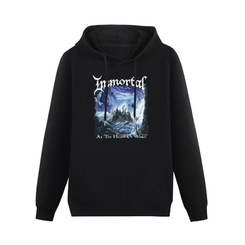 Immortal at The Heart of Winter Mens Funny Unisex Sweatshirts Graphic Print Hooded Black Sweater L von Quanu
