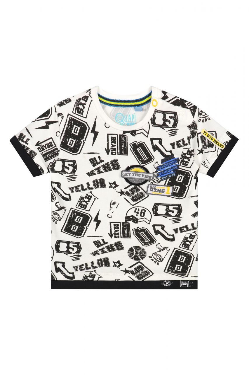 Quapi BILAL Longsleeve Dark Grey Sketch Text Junge von Quapi