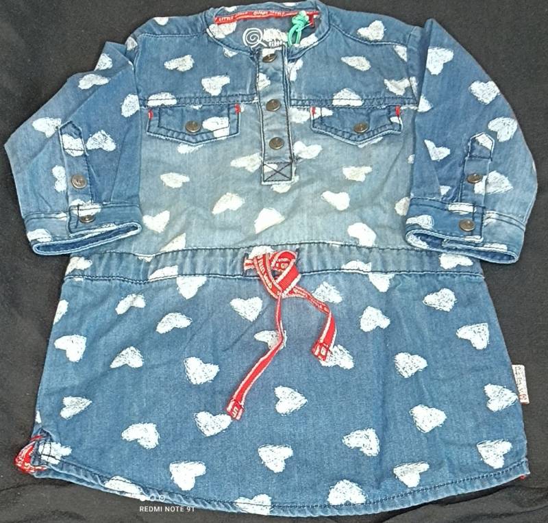 Quapi Kleid Jeans Herz blau von Quapi