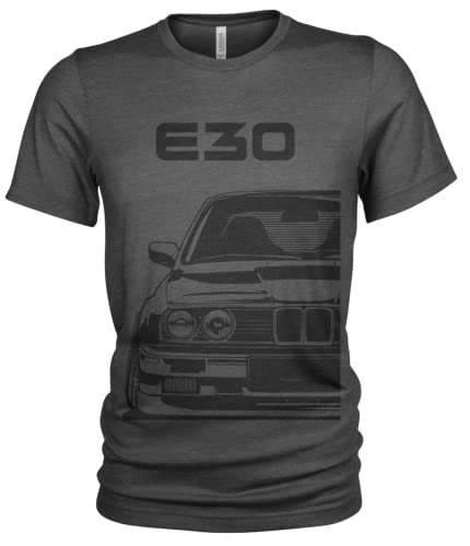 E30 M3 Street Style Herren T-Shirt #1957 (2XL, Dunkelgrau) von Quarter Mile Clothing