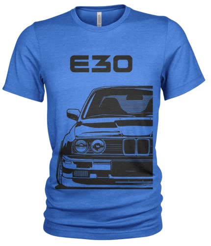 E30 M3 Street Style Herren T-Shirt #1957 (M, Königsblau) von Quarter Mile Clothing