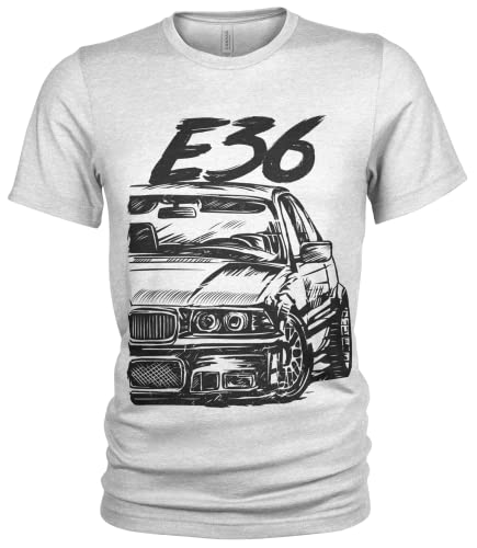 E36 M3 3 Series Herren Grunge T-Shirt von Quarter Mile Clothing