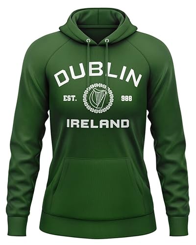 Quarter Mile Clothing Damen Uni College Style Dublin Irland Kapuzen-Pullover #4714 von Quarter Mile Clothing