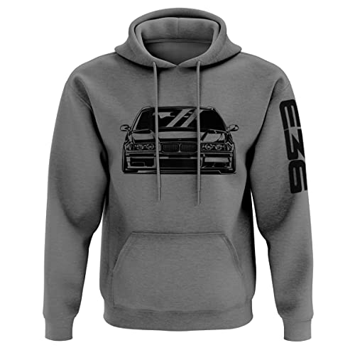 Quarter Mile Clothing E36 M3 Grunge Herren Kapuzenpullover #3877 (Dunkelgrau, 2XL) von Quarter Mile Clothing