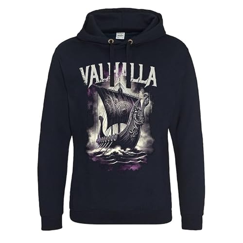 Quarter Mile Clothing Gothic Viking Art Drakkar Valhalla Kapuzenpullover von Quarter Mile Clothing