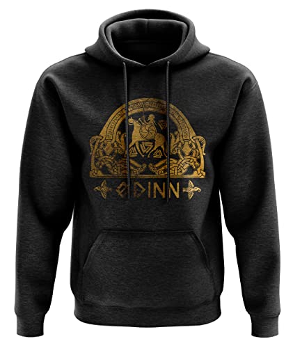 Quarter Mile Clothing Odin die Tore von Walhalla Wikinger Kapuzenpullover #4052 (L) von Quarter Mile Clothing