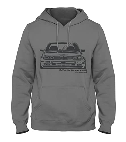 Quarter Mile Clothing Slammed E30 M3 Herren Kapuzenpullover #3876 (Dunkelgrau, XL) von Quarter Mile Clothing