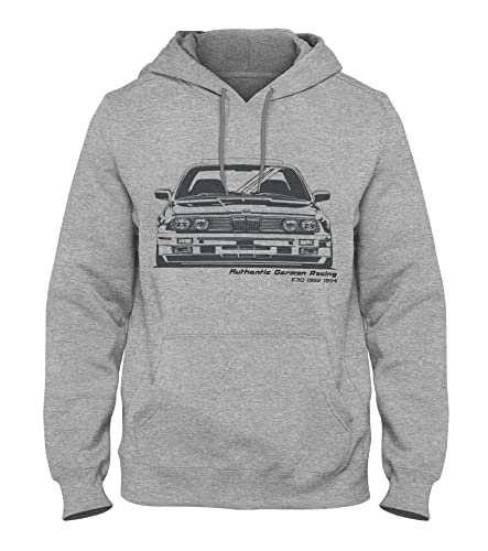 Quarter Mile Clothing Slammed E30 M3 Herren Kapuzenpullover #3876 (Grau Meliert, L) von Quarter Mile Clothing